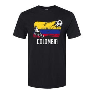 Colombia Flag Jersey Colombian Soccer Team Colombian Softstyle CVC T-Shirt