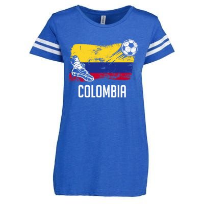 Colombia Flag Jersey Colombian Soccer Team Colombian Enza Ladies Jersey Football T-Shirt