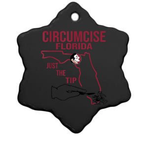 Circumcise Florida Just The Tip Ceramic Star Ornament