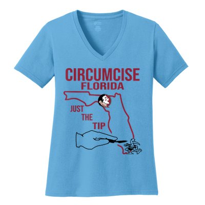 Circumcise Florida Just The Tip Women's V-Neck T-Shirt
