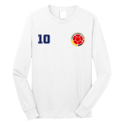 Colombia Flag Jersey Futbol Soccer Franela Colombia Long Sleeve Shirt