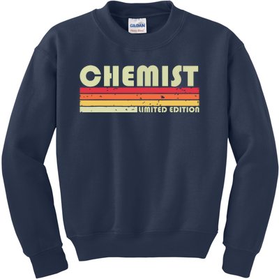 CHEMIST Funny Job Title Profession Birthday Worker Idea Kids Sweatshirt