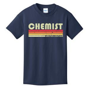 CHEMIST Funny Job Title Profession Birthday Worker Idea Kids T-Shirt