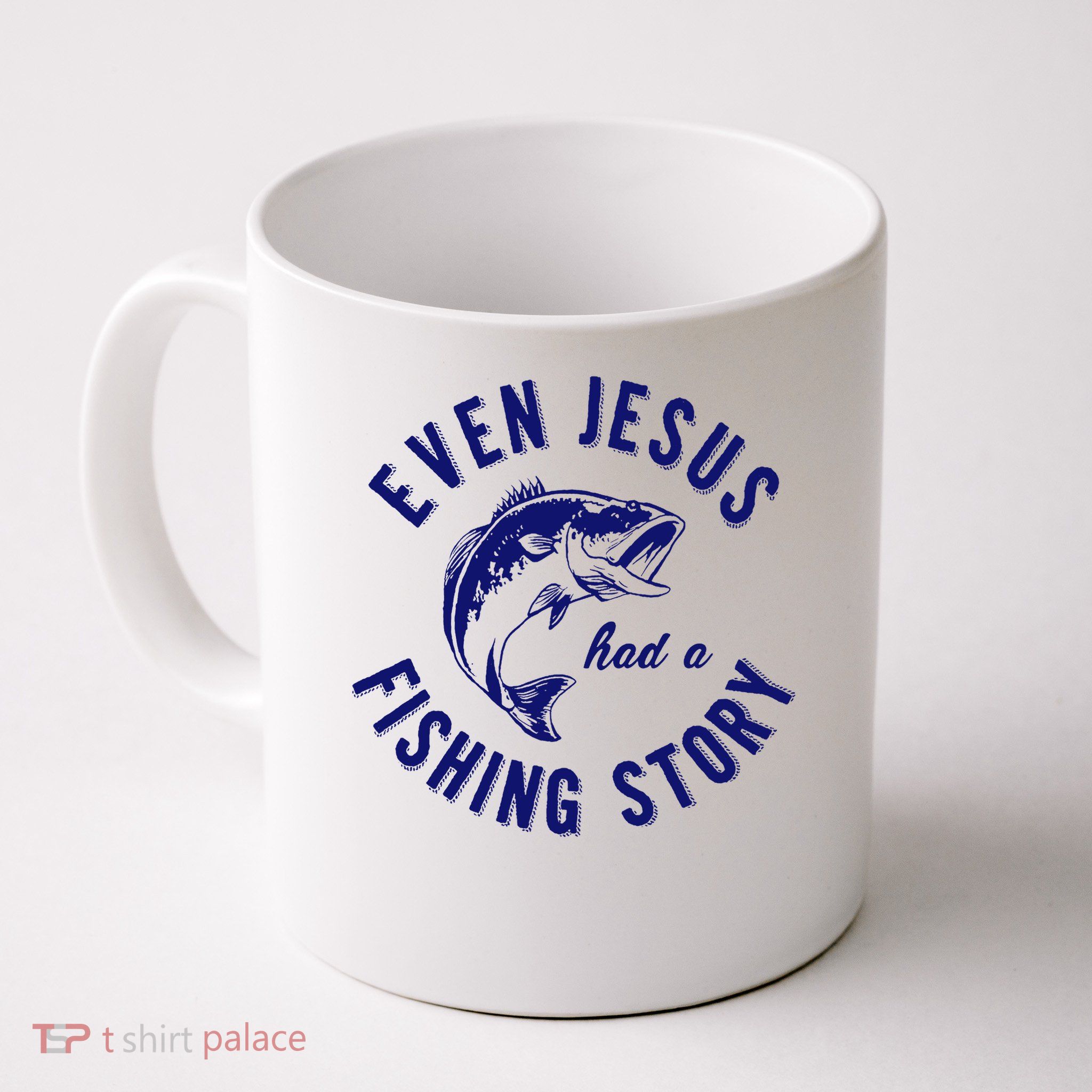 Christian Fishing Jesus  Funny Fishing Mug