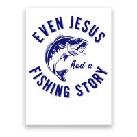 Christian Fishing Jesus  Funny Fishing Poster