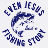 Christian Fishing Jesus  Funny Fishing Poster