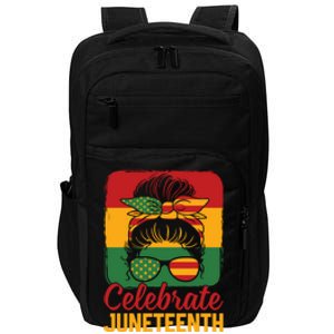 Celebrate Freedom Junenth 1865 Black Gift Impact Tech Backpack