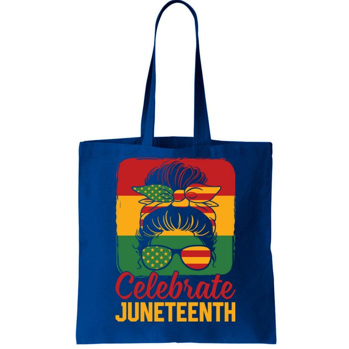 Celebrate Freedom Junenth 1865 Black Gift Tote Bag