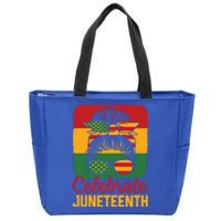 Celebrate Freedom Junenth 1865 Black Gift Zip Tote Bag