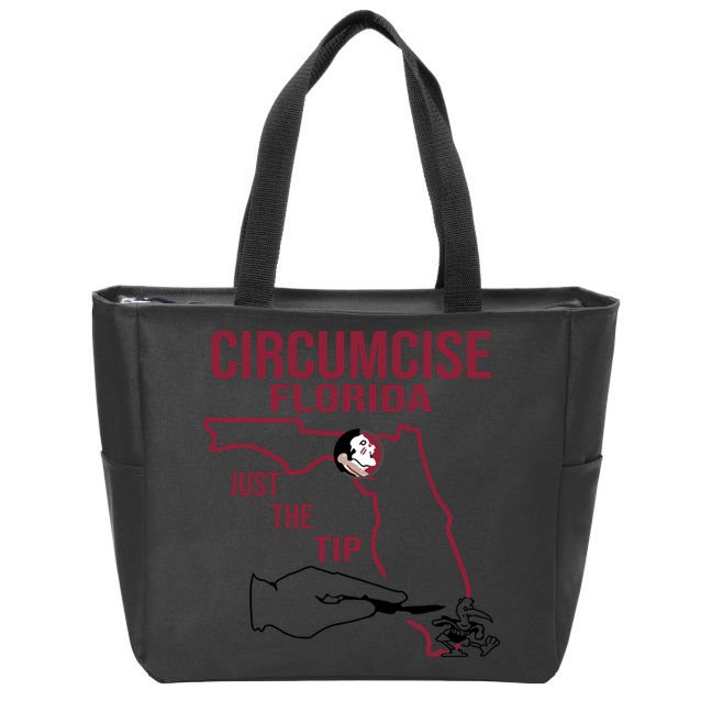 Circumcise Florida Just The Tip Zip Tote Bag