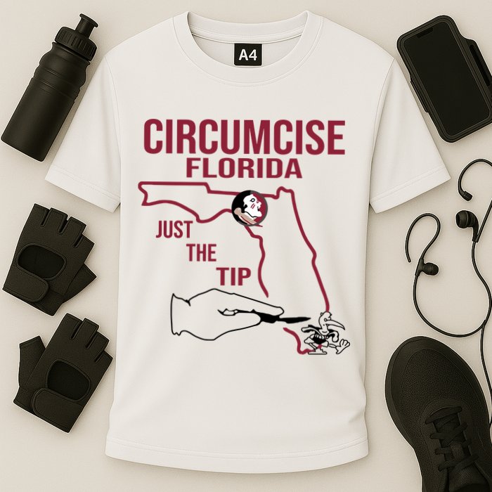 Circumcise Florida Just The Tip Cooling Performance Crew T-Shirt