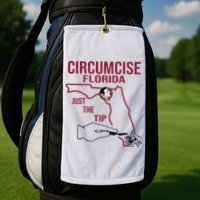 Circumcise Florida Just The Tip Golf Towel