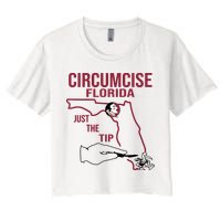 Circumcise Florida Just The Tip Women's Crop Top Tee
