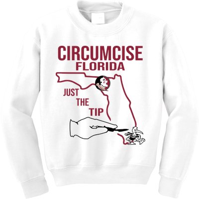 Circumcise Florida Just The Tip Kids Sweatshirt