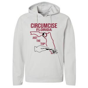 Circumcise Florida Just The Tip Performance Fleece Hoodie