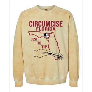 Circumcise Florida Just The Tip Colorblast Crewneck Sweatshirt