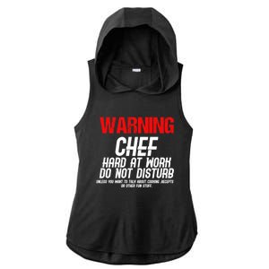 Chef Funny Joke Gift Ladies PosiCharge Tri-Blend Wicking Draft Hoodie Tank