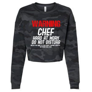 Chef Funny Joke Gift Cropped Pullover Crew