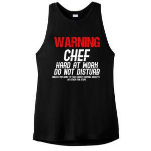 Chef Funny Joke Gift Ladies PosiCharge Tri-Blend Wicking Tank