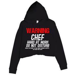 Chef Funny Joke Gift Crop Fleece Hoodie