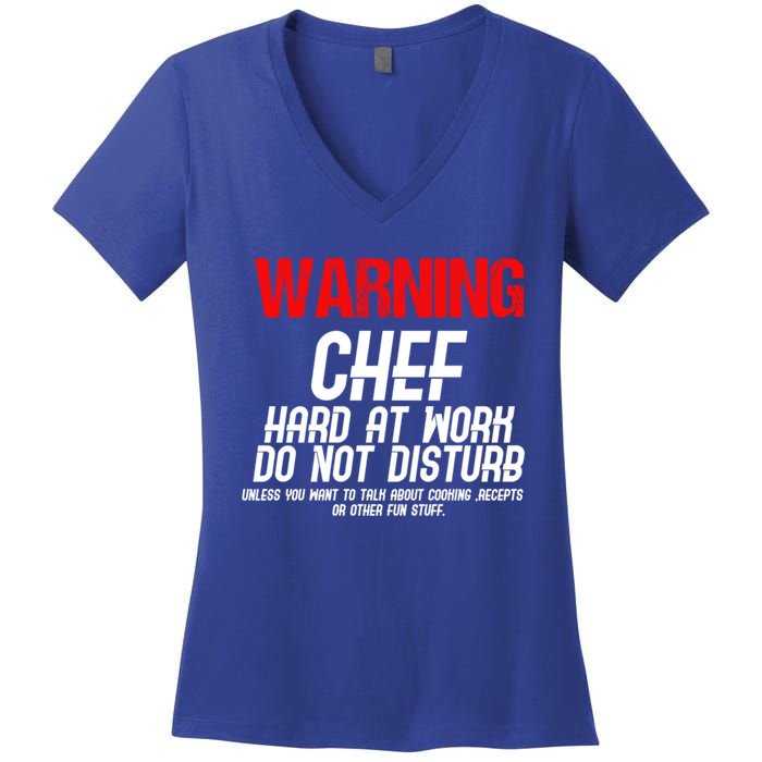 Chef Funny Joke Gift Women's V-Neck T-Shirt