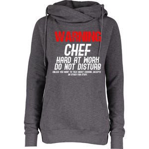 Chef Funny Joke Gift Womens Funnel Neck Pullover Hood