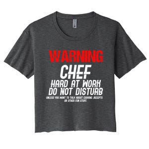 Chef Funny Joke Gift Women's Crop Top Tee