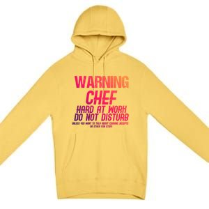 Chef Funny Joke Gift Premium Pullover Hoodie