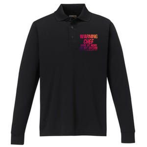 Chef Funny Joke Gift Performance Long Sleeve Polo