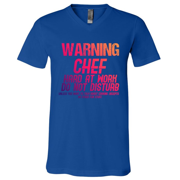 Chef Funny Joke Gift V-Neck T-Shirt