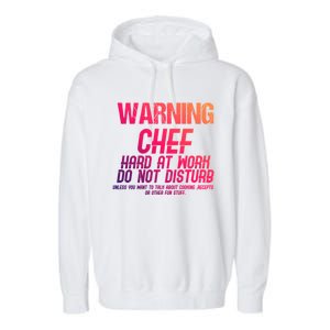 Chef Funny Joke Gift Garment-Dyed Fleece Hoodie