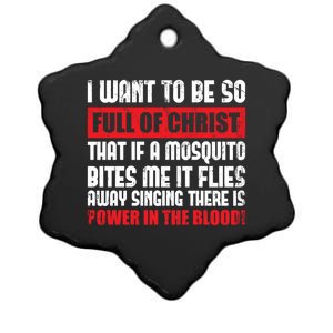 Christian Faith Jesus Devotee Christianity Funny Prayer Gift Ceramic Star Ornament