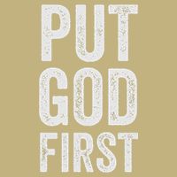 Christian Faith Jesus Gifts Women Put God First T-Shirt