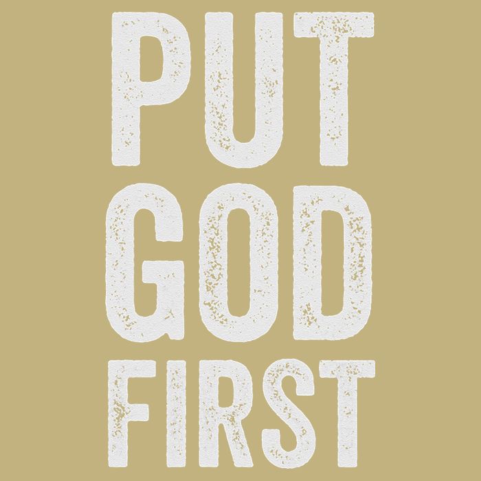 Christian Faith Jesus Gifts Women Put God First T-Shirt