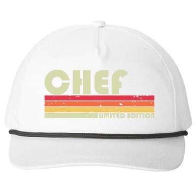 CHEF Funny Job Title Profession Birthday Worker Idea Snapback Five-Panel Rope Hat