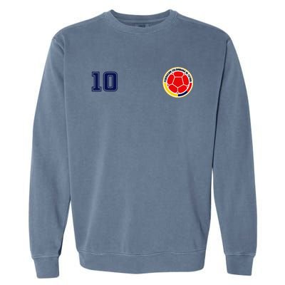 Colombia Flag Jersey Futbol Soccer Franela Colombia Garment-Dyed Sweatshirt