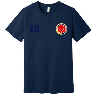 Colombia Flag Jersey Futbol Soccer Franela Colombia Premium T-Shirt