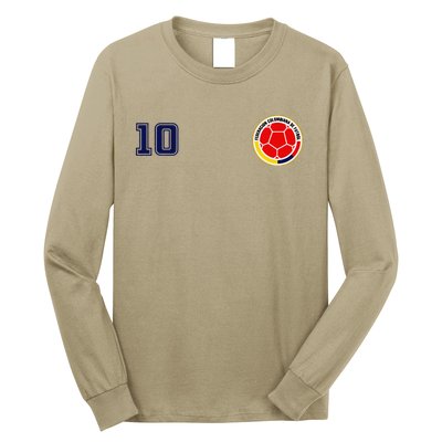 Colombia Flag Jersey Futbol Soccer Franela Colombia Long Sleeve Shirt