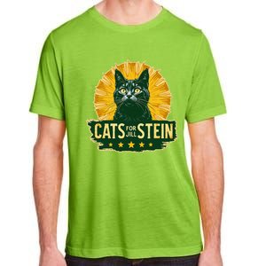 Cats For Jill Stein For President Teess Green Usa Adult ChromaSoft Performance T-Shirt