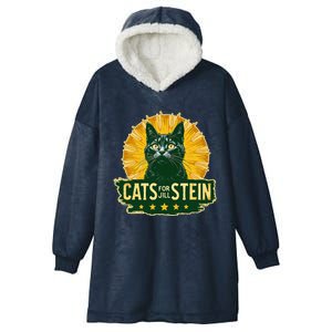 Cats For Jill Stein For President Teess Green Usa Hooded Wearable Blanket