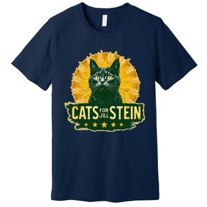 Cats For Jill Stein For President Teess Green Usa Premium T-Shirt