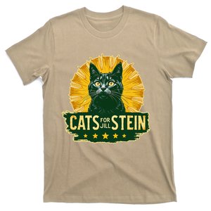 Cats For Jill Stein For President Teess Green Usa T-Shirt