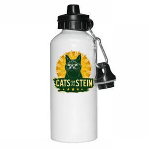 Cats For Jill Stein For President Teess Green Usa Aluminum Water Bottle