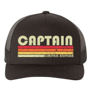 Captain Funny Job Title Profession Birthday Worker Idea Yupoong Adult 5-Panel Trucker Hat