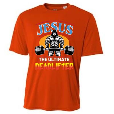 Christian Funny Jesus Ultimate Deadlifter Cool Gift Cooling Performance Crew T-Shirt