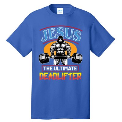 Christian Funny Jesus Ultimate Deadlifter Cool Gift Tall T-Shirt