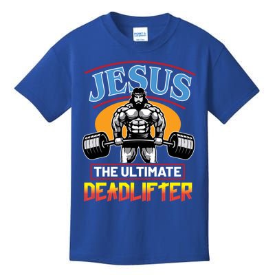 Christian Funny Jesus Ultimate Deadlifter Cool Gift Kids T-Shirt