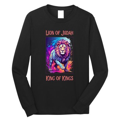 Christian Faith Jesus Christ Lion Of Judah Long Sleeve Shirt