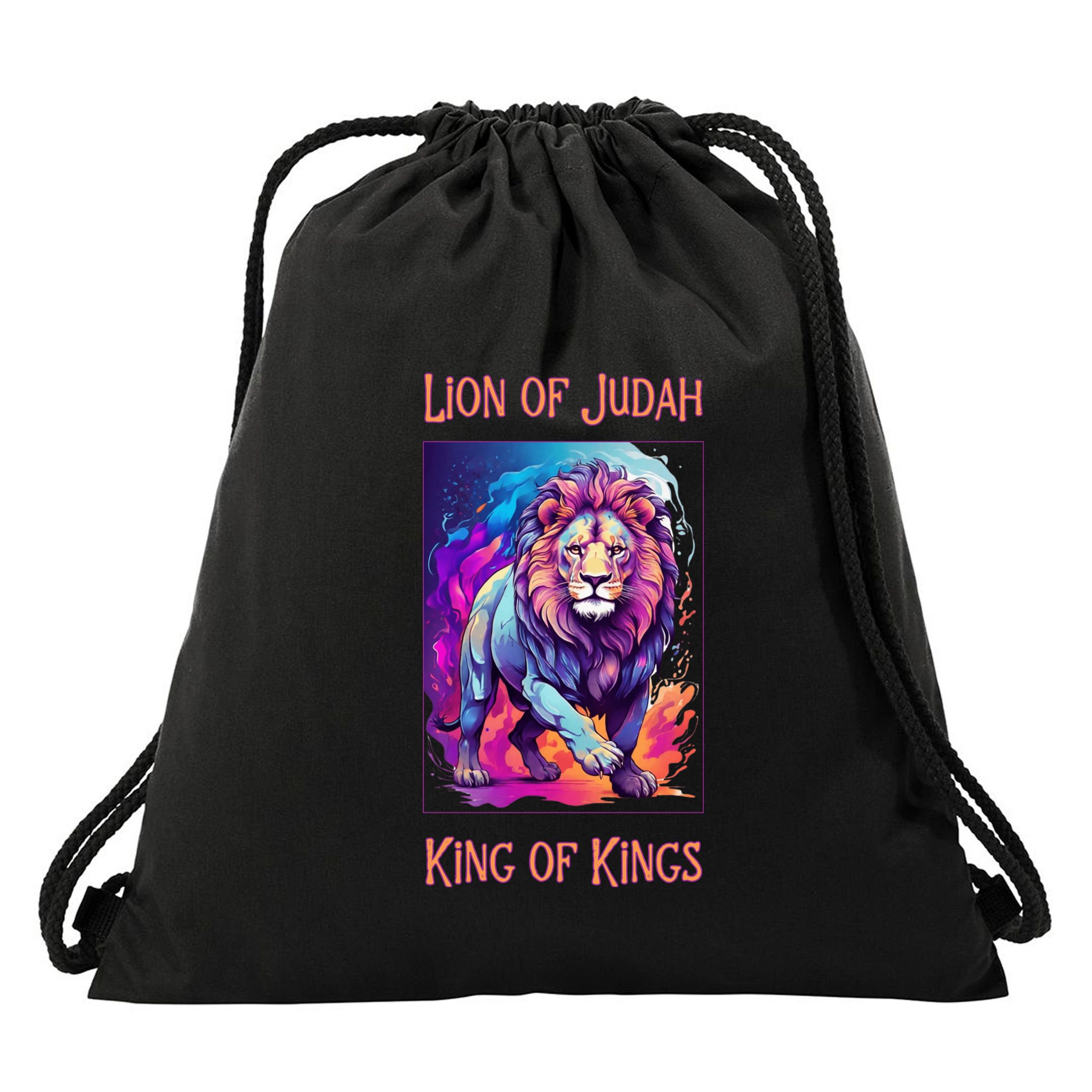 Christian Faith Jesus Christ Lion Of Judah Drawstring Bag