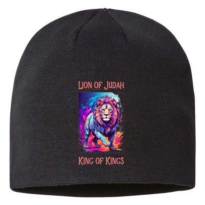 Christian Faith Jesus Christ Lion Of Judah Sustainable Beanie